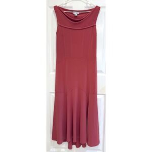 Spiegel Midi Dress Cowl‎ Neck Sleeveless Fit Flare Special Occasion Size 4